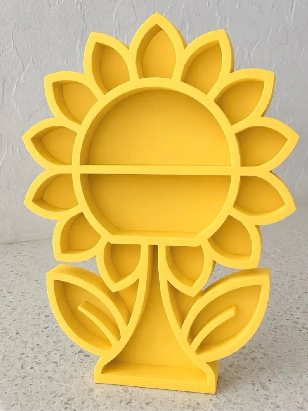Sunny Yellow Sunflower Display Tabletop Shelf- new!